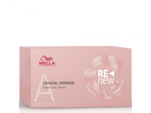 WELLA Švelnūs Plaukų Spalvos Šalinimo Milteliai Wella ReNew Crystal Powder 9 G X 5 Vnt.